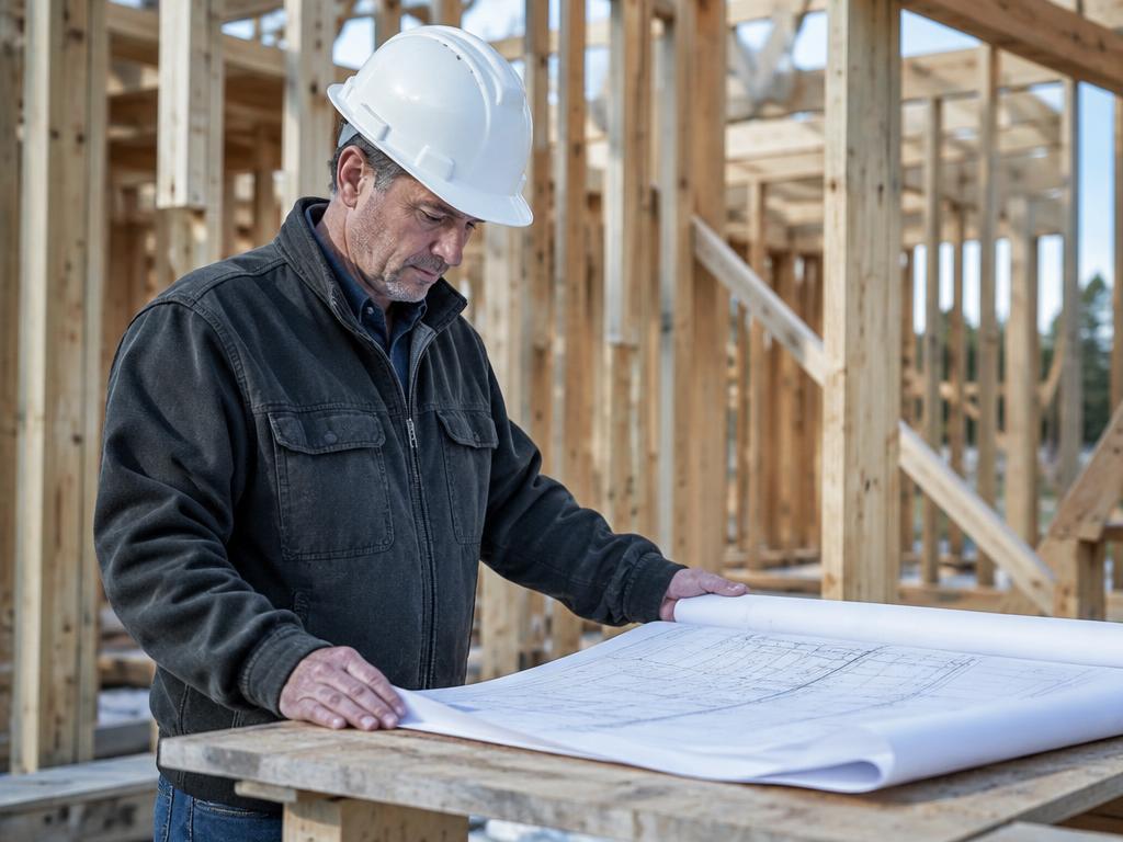 Builders technician at work